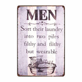 [ Mike86 ] Laundry Room Drop Your Pants Here Funny Metal Sign Home Bar Hotel Wall Painting Plaque Poster Party Bar Decor FG-242 - one46.com.au