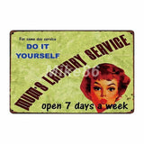 [ Mike86 ] Laundry Room Drop Your Pants Here Funny Metal Sign Home Bar Hotel Wall Painting Plaque Poster Party Bar Decor FG-242 - one46.com.au