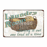 [ Mike86 ] Laundry Room Drop Your Pants Here Funny Metal Sign Home Bar Hotel Wall Painting Plaque Poster Party Bar Decor FG-242 - one46.com.au