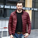 2018 men Casual White Duck Down Jackets male Autumn Winter Warm Coat Man's Ultralight Duck Down Jacket Male Windproof clothing - one46.com.au