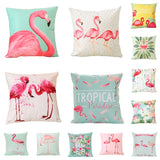 18 Inch Summer Flamingo Cushion Cover Throw Pillow Case Sofa Bed Home Decor Square  Pillow Cover - one46.com.au