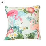 18 Inch Summer Flamingo Cushion Cover Throw Pillow Case Sofa Bed Home Decor Square  Pillow Cover - one46.com.au