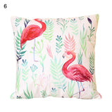 18 Inch Summer Flamingo Cushion Cover Throw Pillow Case Sofa Bed Home Decor Square  Pillow Cover - one46.com.au