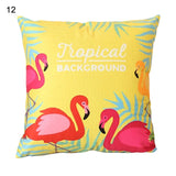 18 Inch Summer Flamingo Cushion Cover Throw Pillow Case Sofa Bed Home Decor Square  Pillow Cover - one46.com.au