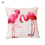 18 Inch Summer Flamingo Cushion Cover Throw Pillow Case Sofa Bed Home Decor Square  Pillow Cover - one46.com.au
