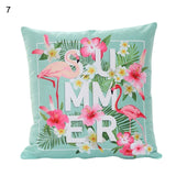 18 Inch Summer Flamingo Cushion Cover Throw Pillow Case Sofa Bed Home Decor Square  Pillow Cover - one46.com.au