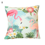 18 Inch Summer Flamingo Cushion Cover Throw Pillow Case Sofa Bed Home Decor Square  Pillow Cover - one46.com.au
