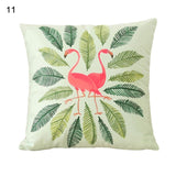 18 Inch Summer Flamingo Cushion Cover Throw Pillow Case Sofa Bed Home Decor Square  Pillow Cover - one46.com.au