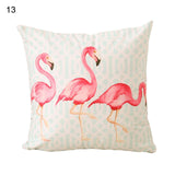 18 Inch Summer Flamingo Cushion Cover Throw Pillow Case Sofa Bed Home Decor Square  Pillow Cover - one46.com.au