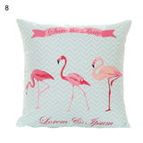 18 Inch Summer Flamingo Cushion Cover Throw Pillow Case Sofa Bed Home Decor Square  Pillow Cover - one46.com.au