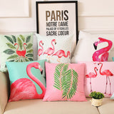 18 Inch Summer Flamingo Cushion Cover Throw Pillow Case Sofa Bed Home Decor Square  Pillow Cover - one46.com.au