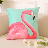 18 Inch Summer Flamingo Cushion Cover Throw Pillow Case Sofa Bed Home Decor Square  Pillow Cover - one46.com.au