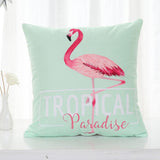 18 Inch Summer Flamingo Cushion Cover Throw Pillow Case Sofa Bed Home Decor Square  Pillow Cover - one46.com.au