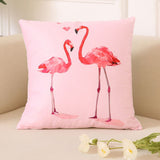 18 Inch Summer Flamingo Cushion Cover Throw Pillow Case Sofa Bed Home Decor Square  Pillow Cover - one46.com.au
