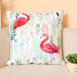 18 Inch Summer Flamingo Cushion Cover Throw Pillow Case Sofa Bed Home Decor Square  Pillow Cover - one46.com.au