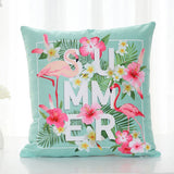 18 Inch Summer Flamingo Cushion Cover Throw Pillow Case Sofa Bed Home Decor Square  Pillow Cover - one46.com.au