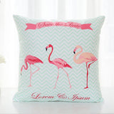 18 Inch Summer Flamingo Cushion Cover Throw Pillow Case Sofa Bed Home Decor Square  Pillow Cover - one46.com.au