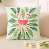 18 Inch Summer Flamingo Cushion Cover Throw Pillow Case Sofa Bed Home Decor Square  Pillow Cover - one46.com.au