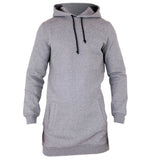 Autumn Winter Longline Fleecel Hoodies Men Hooded Sweatshirt Male Casual Hip Hop Hoody Tracksuit Pullover Solid Design Plus Size - one46.com.au