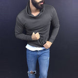 Fashion Men Tshirts Hiphop Casual T Shirts Autumn Long Sleeve Solid Color Turtleneck Tee Tops Men Clothes Pullovers Hombre - one46.com.au
