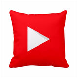 Modern Decorative Pillows Cover Youtube Throw Pillows Case Red Square Cushion Cover Home Decor Sofa Velvet Movie Cushion Cover - one46.com.au