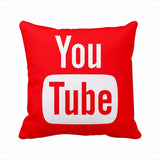 Modern Decorative Pillows Cover Youtube Throw Pillows Case Red Square Cushion Cover Home Decor Sofa Velvet Movie Cushion Cover - one46.com.au