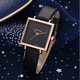Top Brand Women Bracelet Square Watch Contracted Leather Crystal Wristwatches Women Dress Ladies Quartz Clock Dropshiping - one46.com.au