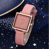 Top Brand Women Bracelet Square Watch Contracted Leather Crystal Wristwatches Women Dress Ladies Quartz Clock Dropshiping - one46.com.au