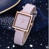 Top Brand Women Bracelet Square Watch Contracted Leather Crystal Wristwatches Women Dress Ladies Quartz Clock Dropshiping - one46.com.au