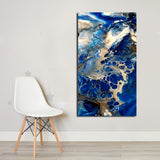 JQHYART Abstract Blue Classic Oil Painting Wall Art Canvas Decorative Living Room Painting Wall Painting Picture No Frame - one46.com.au