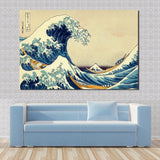 JQHYART POSTER Katsushika Hokusai The Great Wave At Kanagawa Canvas Art Home Decor Modern No Frame Oil Painting - one46.com.au