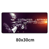 Large Gaming Mouse Pad Locking Edge CSGO Mice Keyboard Desk Protector Rubber Mat Gamer Anti-slip Mousepad XL For Dota 2 80x30cm - one46.com.au