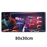 Large Gaming Mouse Pad Locking Edge CSGO Mice Keyboard Desk Protector Rubber Mat Gamer Anti-slip Mousepad XL For Dota 2 80x30cm - one46.com.au