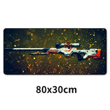 Large Gaming Mouse Pad Locking Edge CSGO Mice Keyboard Desk Protector Rubber Mat Gamer Anti-slip Mousepad XL For Dota 2 80x30cm - one46.com.au