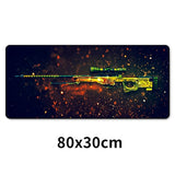 Large Gaming Mouse Pad Locking Edge CSGO Mice Keyboard Desk Protector Rubber Mat Gamer Anti-slip Mousepad XL For Dota 2 80x30cm - one46.com.au
