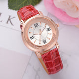 New ladies watch Rhinestone Leather Bracelet Wristwatch Women Fashion Watches Ladies Alloy Analog Quartz relojes @F - one46.com.au