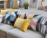 Scandinavian Pillow Case Decorative Pillows Blue Cushions Cover Home Decor Velvet Throw Pillows Yellow Pillowcase for sofa - one46.com.au