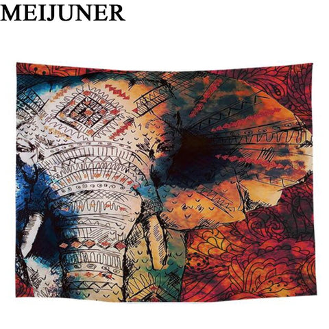 Meijuner Indian Mandala Tapestry Wall Hanging Beach Blanket Hippie Elephant Tapestry Home Decorative Bohemian Decorative MJ144 - one46.com.au