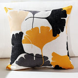 Fashion Colourful Geometric Cushion Cover Home Decor Gray Leaf Decorative Pillow Case Cojines Decorativos Para Sofa Pillow Cover - one46.com.au