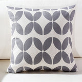 Fashion Colourful Geometric Cushion Cover Home Decor Gray Leaf Decorative Pillow Case Cojines Decorativos Para Sofa Pillow Cover - one46.com.au