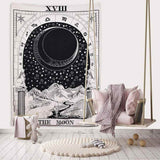 Tarot Tapestry Medieval European Wall Hanging Tapestry The Sun Moon Star Dorm Room Astrology Mysterious Wall Tapestry Home Decor - one46.com.au