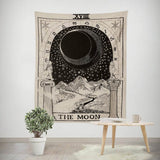 Tarot Tapestry Medieval European Wall Hanging Tapestry The Sun Moon Star Dorm Room Astrology Mysterious Wall Tapestry Home Decor - one46.com.au