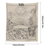 Tarot Tapestry Medieval European Wall Hanging Tapestry The Sun Moon Star Dorm Room Astrology Mysterious Wall Tapestry Home Decor - one46.com.au