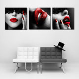Nordic Wall Art Pictures Prints Canvas Painting Fashion Women Sexy Red Lips Nails Art Posters Beauty Shop Home Decor No Frame - one46.com.au