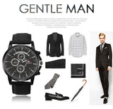 SOXY Brand Big Dial Sport Watch Men Fashion Leather Watch Men's Watches Quartz Clock Men's Watch relogio masculino reloj hombre - one46.com.au