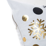 MIHE Merry Christmas Cushion Cover Gold Linen Cotton Soft Cute Throw Pillow Cover Decorative Sofa Pillow Case Pillowcase BZT18 - one46.com.au