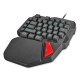 K108 Wired 3 Colors LED Backlit 38 Keys Gamer Keypad illuminated Left Single Hand Gaming Keyboard for PC Laptop High Quality - one46.com.au
