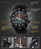 SKMEI Men's Solar Quartz Digital Watch Men Sports Watches Relojes Relogio Masculino LED Display Military Waterproof Wristwatches - one46.com.au