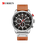 Top Brand Luxury Fashion Leather Strap Quartz Men Watches Chronograph Casual Date Business Male Wristwatches Clock Montre Homme - one46.com.au