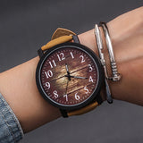 Fashion Wrist Watch Women Watch Ladies Quartz Wristwatches For Woman Clock Female Hours Hodinky Montre Femme Large Dial PU - one46.com.au
